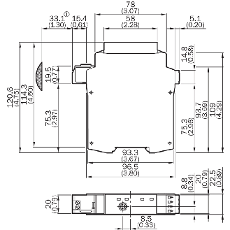 Flexi Soft - Module principal RS-232, 2 entrées EFI, avec vernis-Lire la description