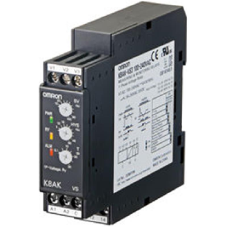 Relais de contrôle de tension monophasée SPDT 5A 250V, 24Vac/dc-Lire la description