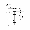 Commutateur de précision M8x38(28)mm NPN NO FP=75g 24Vdc M08 3P