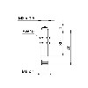 Commutateur de précision M8x40(30)mm 2 fils DC NF FP=75g M08 3P
