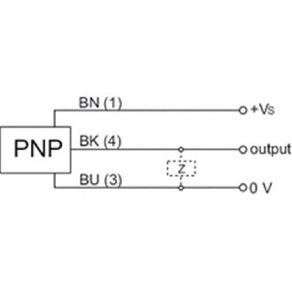 Commutateur de précision M8x28mm PNP NO FP=75g 24Vdc Câble 0,8m-Lire la description