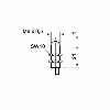 Commutateur de précision M8x30mm 2 fils DC NF FP=75g Câble 5m