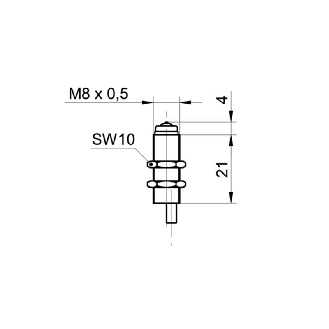 Commutateur de précision M8x30mm 2 fils DC NF FP=75g Câble 3m-Lire la description