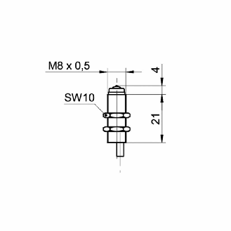 Commutateur de précision M8x30mm 2 fils DC NF FP=75g Câble 2m-Lire la description