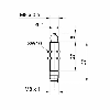 Commutateur de précision M8x37(27)mm 2 fils DC NF FP=75g M08 3P