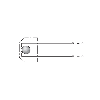 Commutateur de précision M8x27mm 2 fils DC NF FP=75g Câble 0,8m