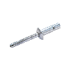Hochfeste Blindniete M-LOCK mit konusfÃ¶rmigen SchlieÃŸkopf  A2/A2 - Flachkopf - 4,8x14,5 mm - 250 Stück