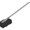 Microrupteur Levier allongé 1NO+1NF, bornes à vis