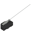 Microrupteur Levier à tige 1NO+1NF, bornes à vis