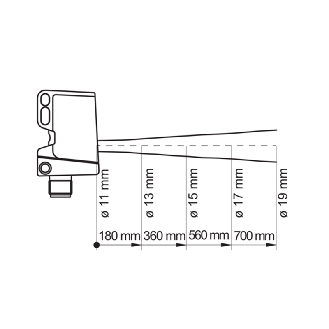 Mesure de distance IR Point P60-550mm PushPull IO-Link / Câble 2m-Lire la description