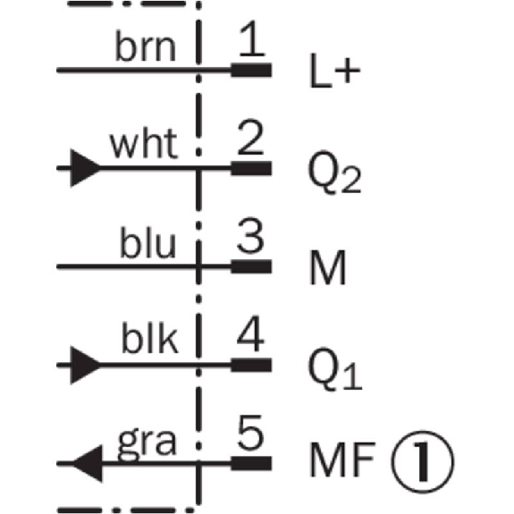 Capteur de distance P=0,2-30m PNP(x2) / M12 5P Capteur de distance P=0,2-30m PNP(x2) / M12 5P-Lire la description