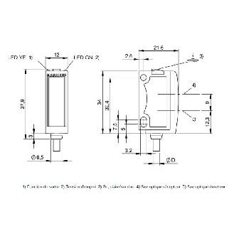 Mesure de distance LR P=30-200mm 1-10V PNP / Câble 2m PVC-Lire la description