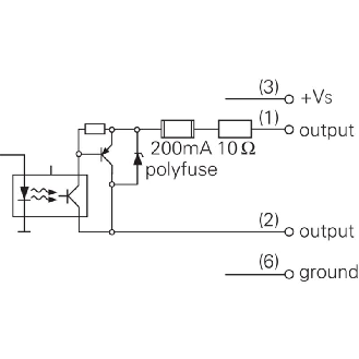 Compteur Laser d'exemplaires Ligne P=0-120mm Opto-isolé, DIN 45322 6P-Lire la description