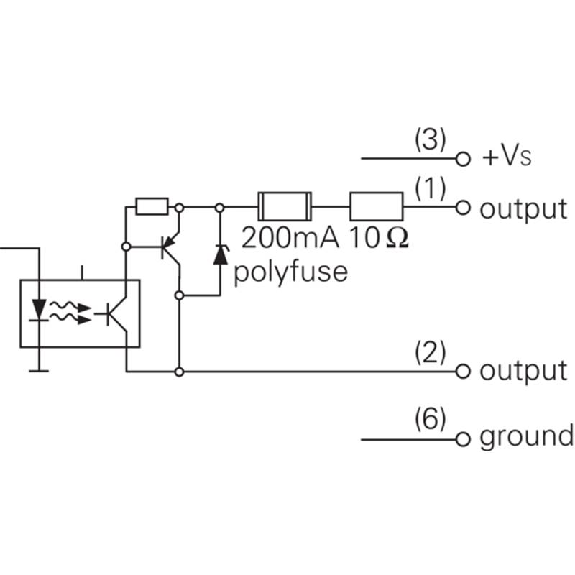 Compteur Laser d'exemplaires Ligne P=0-120mm Opto-isolé, DIN 45322 6P-Lire la description
