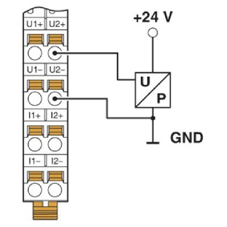 Module 8 entrées analogiques 0-10 V, 0-20 mA, 4-20 mA, Axioline F XC-Lire la description