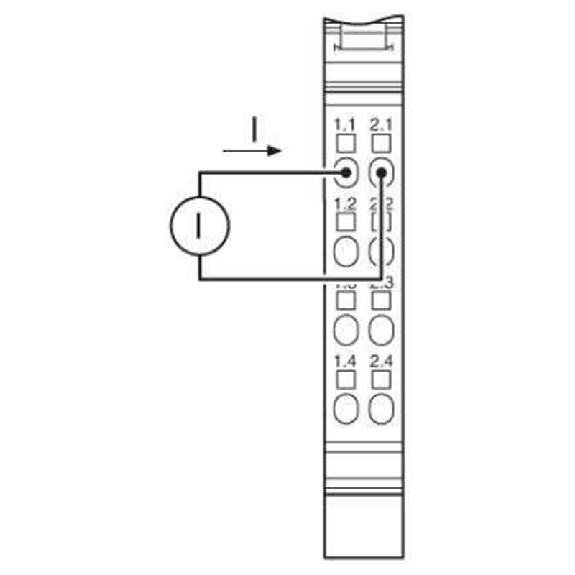 Module 4 entrées analogiques, 4-20 mA, 2 fils, IP20-Lire la description
