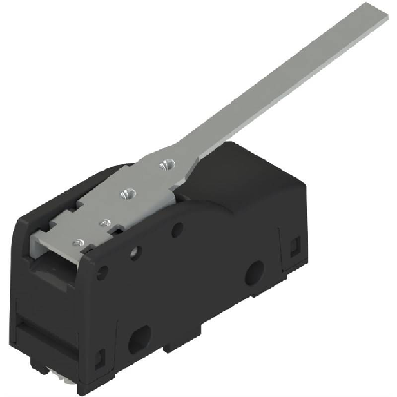 Microrupteur Levier 1NO+1NF, faston 45°-Lire la description