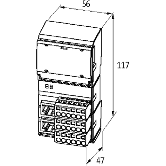 Cube20 Tête de station Ethernet/IP, 8 entrées TOR BN-DP DI8-Lire la description