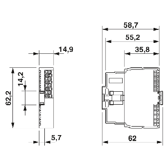 Module 4 sorties analogiques 0-10V, 2 fils, IP20-Lire la description