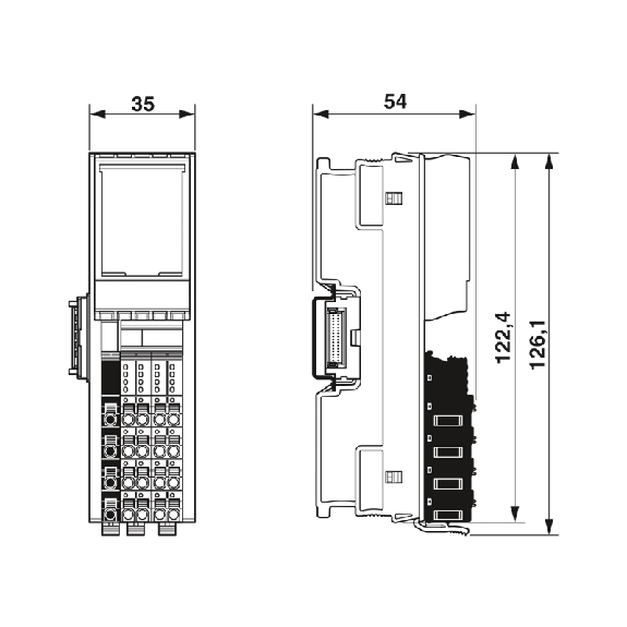 Module 8 sorties TOR, 24 V DC, 2 A, 2 fils, IP20, Axioline F XC-Lire la description