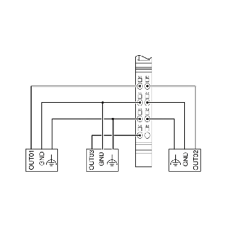 Module 4 sorties TOR 24Vcc/500mA, IP20, Inline-Lire la description