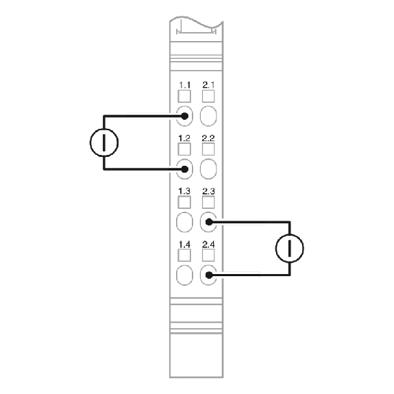 Module 4 sorties analogiques, 4-20 mA, 2 fils, IP20-Lire la description