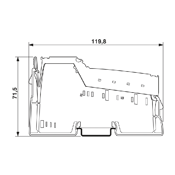 Module 4 sorties analogiques, 4-20 mA, 2 fils, IP20-Lire la description
