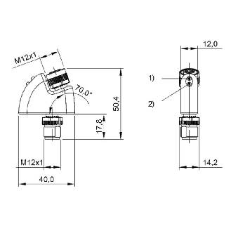 Convertisseur de signal, IO-Link/Analogique (Pt100), IP67-Lire la description