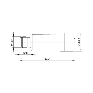 Convertisseur de signal NPN/PNP NO/NF, M12 M 4P/M12 F 4P-Lire la description