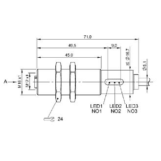 Convertisseur de signal entrées 0…10 V, 3 x PNP (NO), M12/Câble-Lire la description