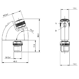 Convertisseur de signal, IO-Link/Analogique (0…10 V), IP67-Lire la description