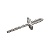 Blindniete STANDARD A2/A2 - Großkopf K12 - 4,0x6 mm - 500 Stück Blindniete STANDARD A2/A2 - Großkopf K12 - 4,0x6 mm - 500 Stück