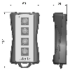 Télécommande radio 4-boutons SW2.4GHz