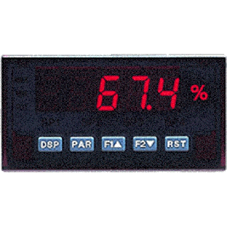 Indicateur de process 5 digits 14mm; 4-20mA 0-10V; 24Vac/11-36Vdc-Lire la description