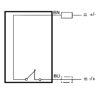 Ind.M8,2 wires AC/DC-NC,Cable,Sch-LD-Lire la description