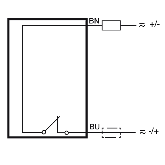 Ind.M8,2 wires AC/DC-NC,Cable,Sch-LD-Lire la description