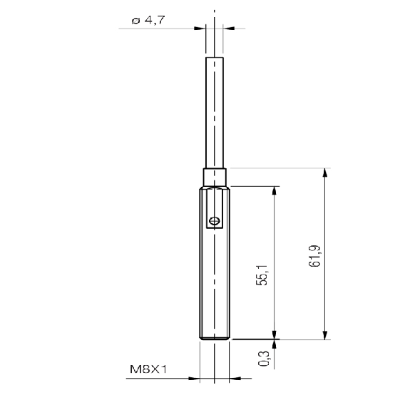 Ind.M8,2 wires AC/DC-NC,Cable,Sch-LD-Lire la description