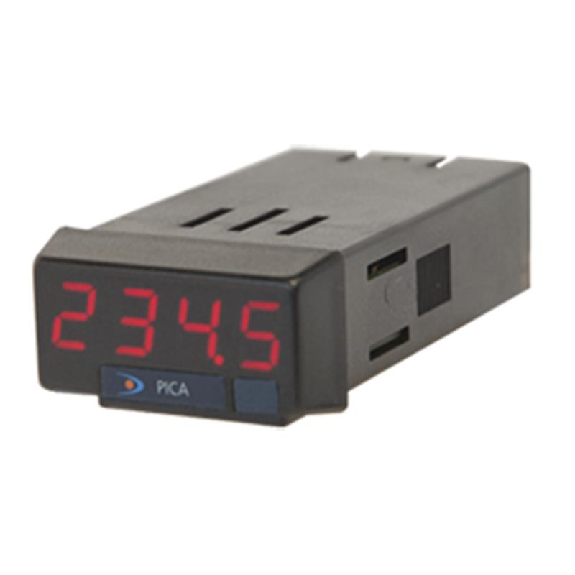 Ind. entrée process 24x48; 4 digits 10mm; 21-53Vac/10-70Vdc-Lire la description