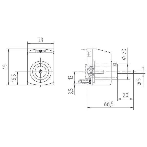 Indicateur de position Type 120, 1mm, croissant, vertical-Lire la description