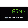 Indicateur d'entrée de process 5 digits 14mm vert; 4-20mA 0-10V Alim 85-250Vac