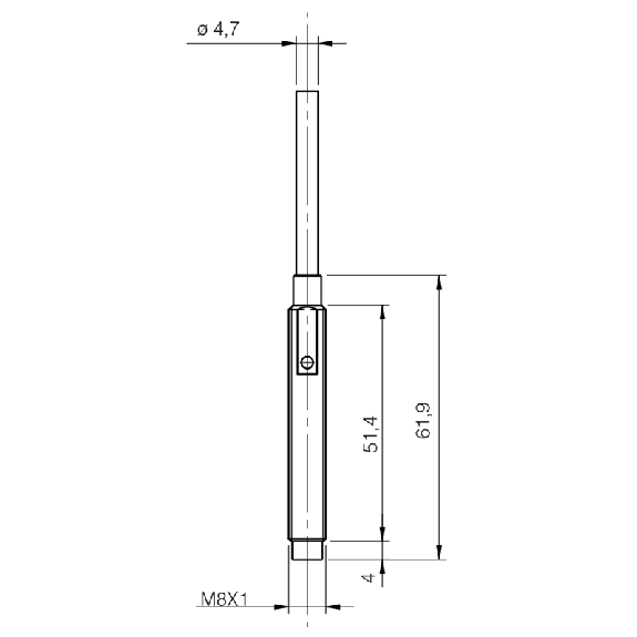 Ind.M8,2 wires AC/DC-NO,Cable,Nsch-LD-Lire la description