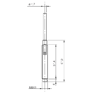 Ind.M8,2 wires AC/DC-NO,Cable,Nsch-LD-Lire la description