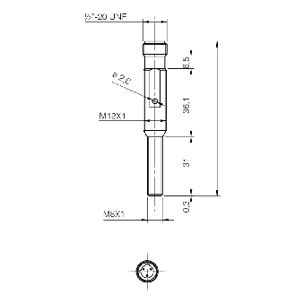 Ind.M8,AC/DC-NC,1/2"-20UNF,Sch-LD-Lire la description