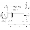 LED-indicateur bleue 24V DC - 20 mA - M5 - IP40