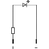 LED-indicateur bleue 24V DC - 20 mA - M5 - IP40
