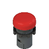 Indicateur lumineux HL monolithique 230Vac Rouge