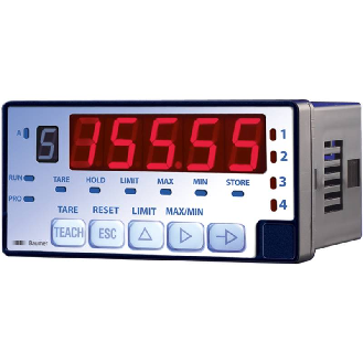 Ind. cellule de charge 48x96 5dgts S: 2 Relais 1 Ana RS485, 10-30Vdc-Lire la description