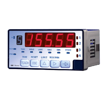 Ind. de process 48x96 5 dgts, S: 2x Relais, 1x 4-20mA/0-10V, 230Vac-Lire la description