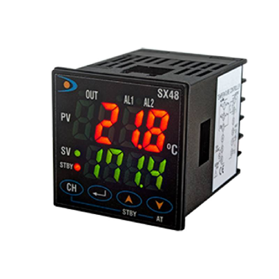 Régulateur 48x48 E: Pt100/TC S: Logique + Alarme 100-240vac-Lire la description