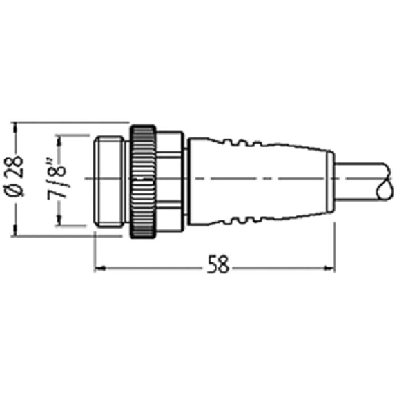 7/8'' Fem Droit 5p/7/8'' Mâle Droit 5p; PUR UL/CSA 5x1,5 Gris Cpc 10m 7/8'' Fem Droit 5p/7/8'' Mâle Droit 5p; PUR UL/CSA 5x1,5 Gris Cpc 10m-Lire la description